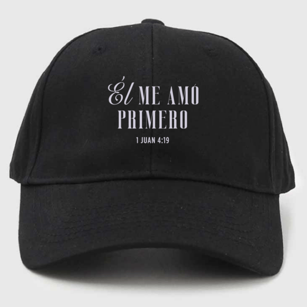 Gorro 1 Juan 4:19 negro