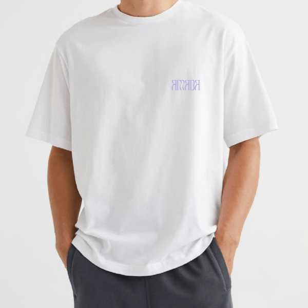 Polera Amada Diseño Corazón blanca Oversize - Imagen 2